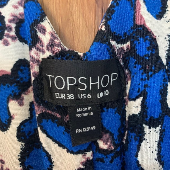 Topshop Island Animal Print Cross Back Maxi Dress - Picture 7 of 8
